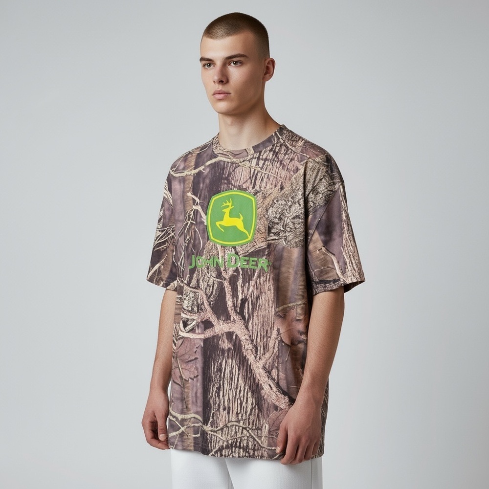 Vintage John Deere Real Tree Wicking T-shirt